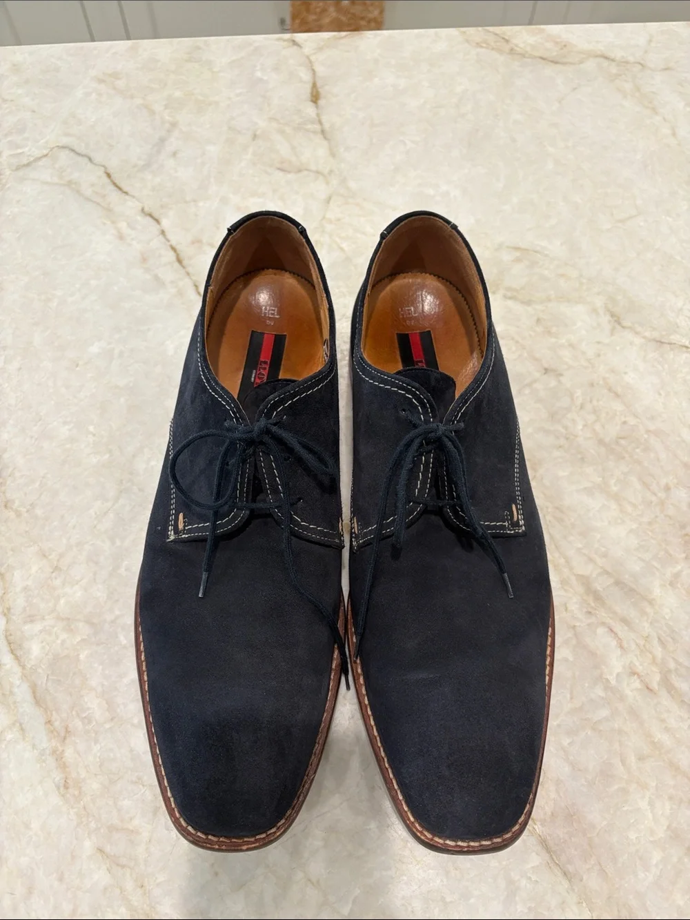 LLOYD Germany Men’s Leather Blue Suede Oxford